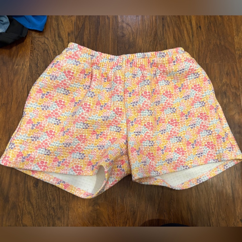 Floral High Waist Women's Shorts